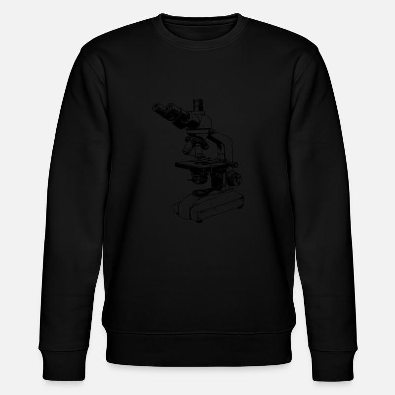 Microscopy Scientist Biologist Microscope - Stanley/Stella CHANGER Unisex Organic Sweatshirt - black