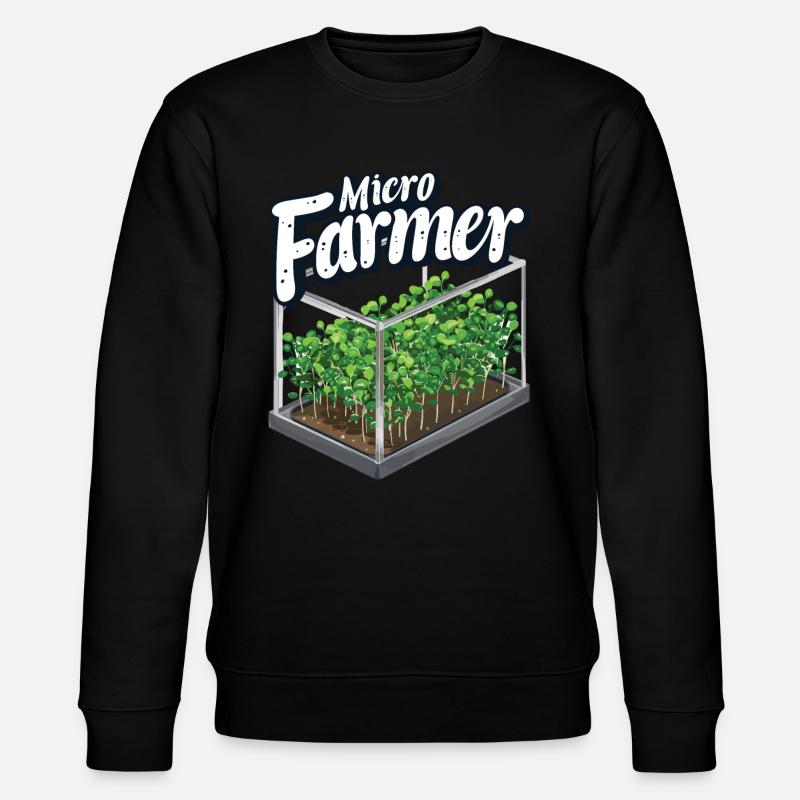 Microgreen Agriculture Gartenarbeit - Stanley/Stella Unisex Bio-Sweatshirt CHANGER  - Schwarz