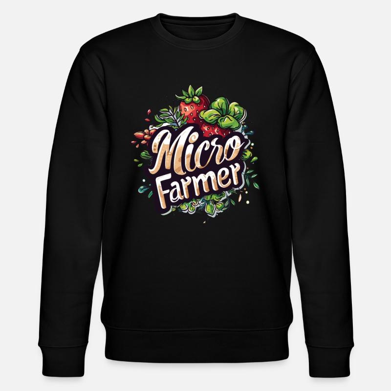 Microgreen Agriculture Gartenarbeit - Stanley/Stella Unisex Bio-Sweatshirt CHANGER  - Schwarz