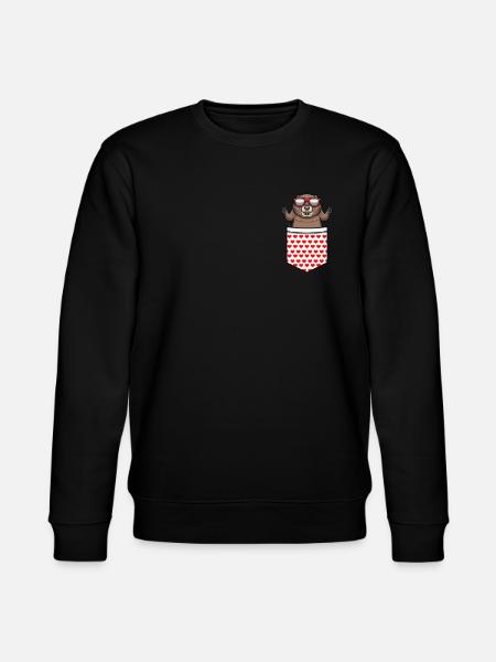 Bisamratte - Stanley/Stella Unisex Bio-Sweatshirt CHANGER - Schwarz