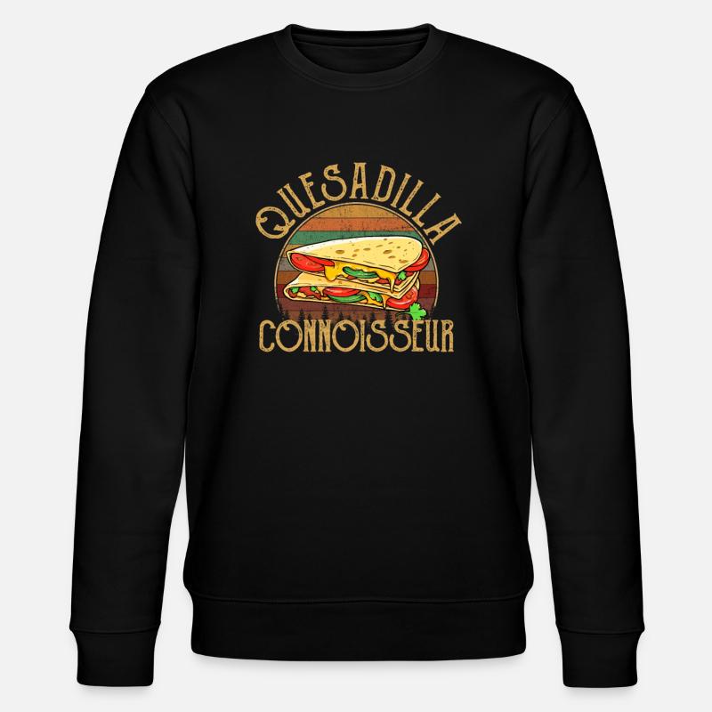 quesadilla connoisseur - Stanley/Stella Unisex Bio-Sweatshirt CHANGER  - Schwarz