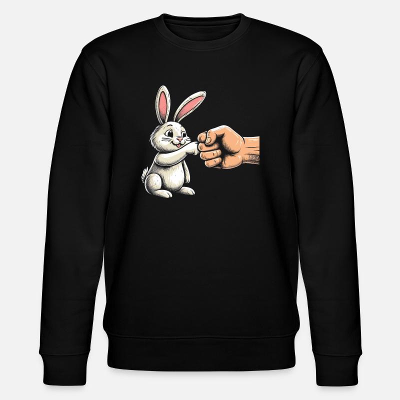 Poing de lapin cool - Sweat bio CHANGER Stanley/Stella Unisexe - noir
