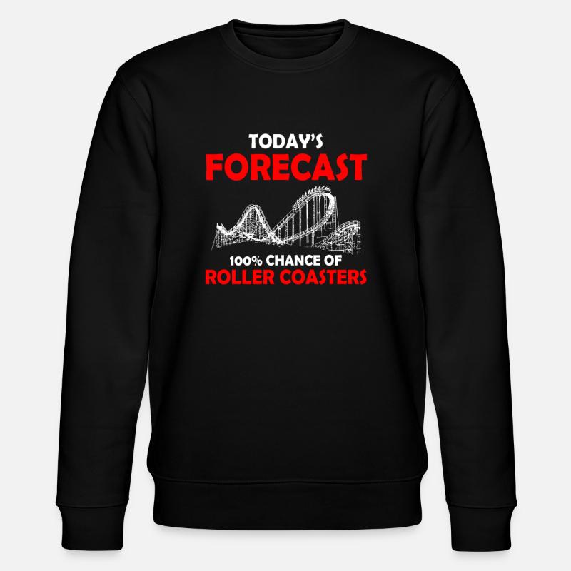 forecast Roller Coaster rollercoaster - Stanley/Stella Unisex Bio-Sweatshirt CHANGER - Schwarz