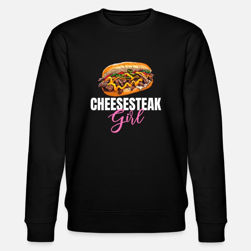 Philly Cheesesteak apparel - Stanley/Stella CHANGER Unisex Organic Sweatshirt - black