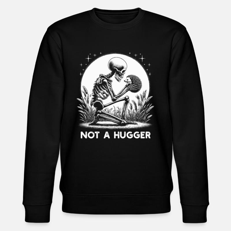 Not A Hugger - Stanley/Stella CHANGER Unisex Organic Sweatshirt - black