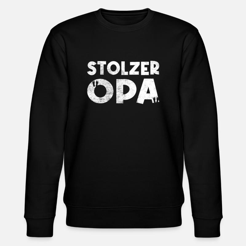 Stolzer Opa - Stanley/Stella Unisex Bio-Sweatshirt CHANGER - Schwarz