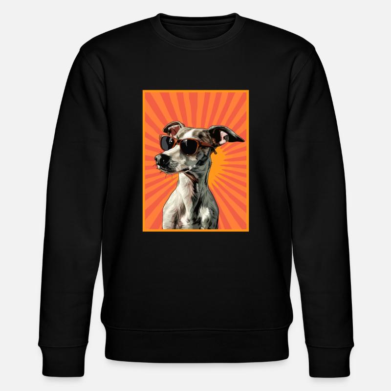 whippet dog - Stanley/Stella Unisex Bio-Sweatshirt CHANGER  - Schwarz