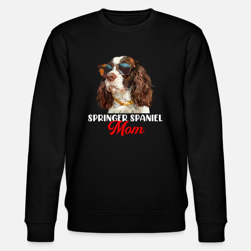 springer spaniel - Stanley/Stella Unisex Bio-Sweatshirt CHANGER  - Schwarz