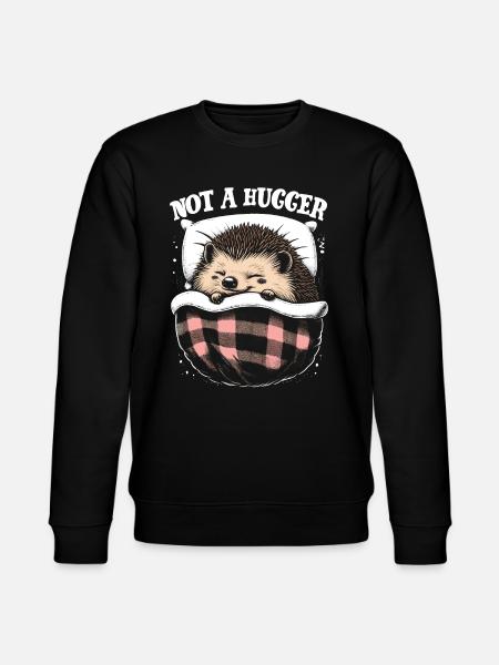 Not A Hugger - Stanley/Stella Unisex Bio-Sweatshirt CHANGER - Schwarz