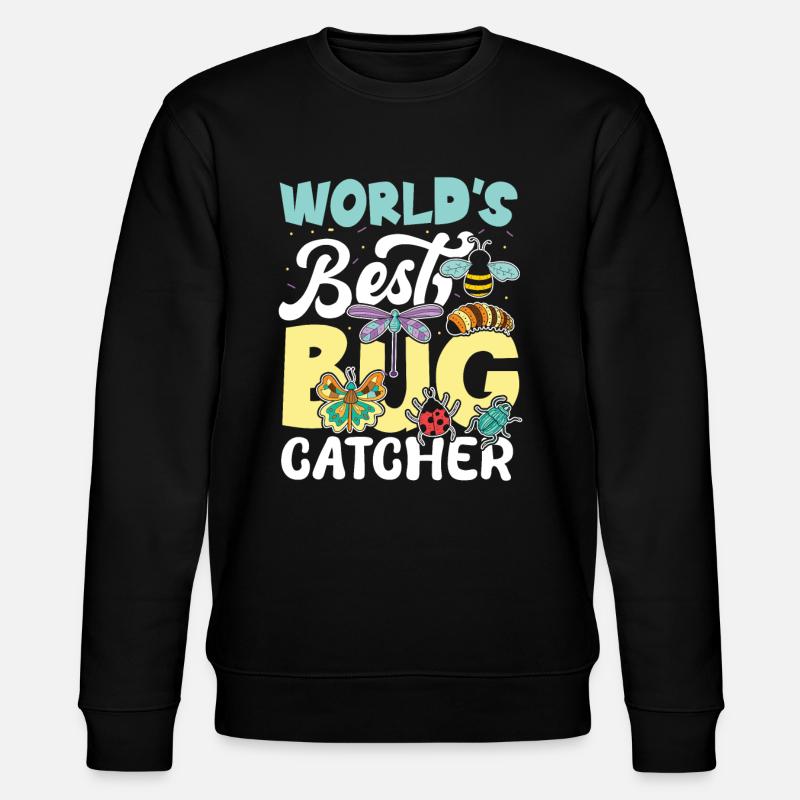 World's Best Bug Catcher - Stanley/Stella Unisex Bio-Sweatshirt CHANGER  - Schwarz