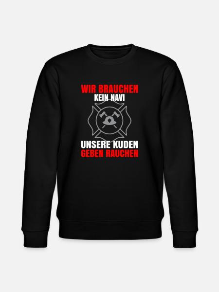 Firefighter Tshirt Firefighter Firefighter 112 - Stanley/Stella CHANGER Unisex Organic Sweatshirt - black