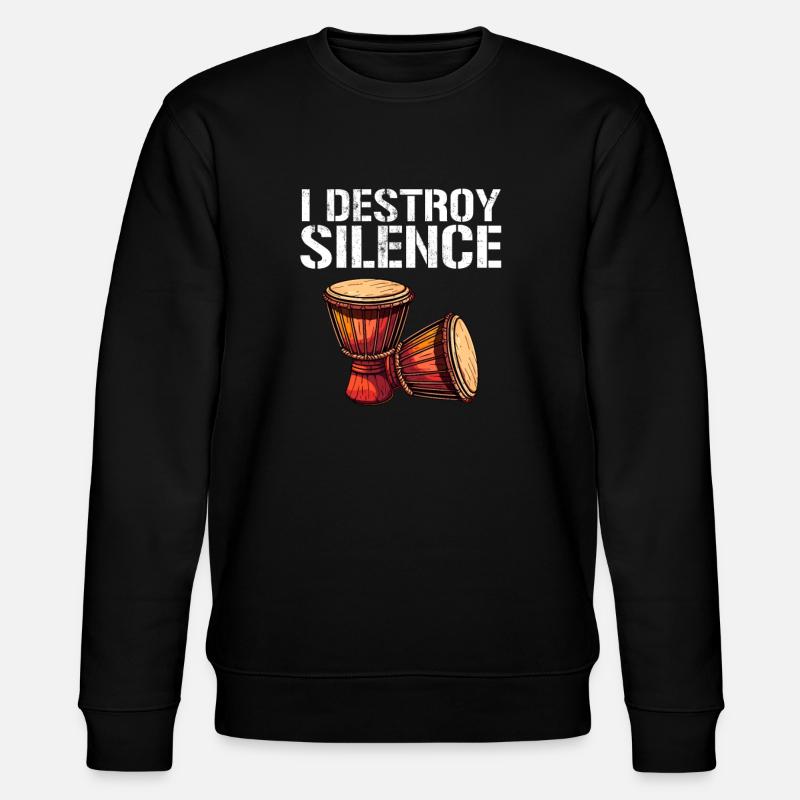 djembe african drums - Stanley/Stella Unisex Bio-Sweatshirt CHANGER - Schwarz