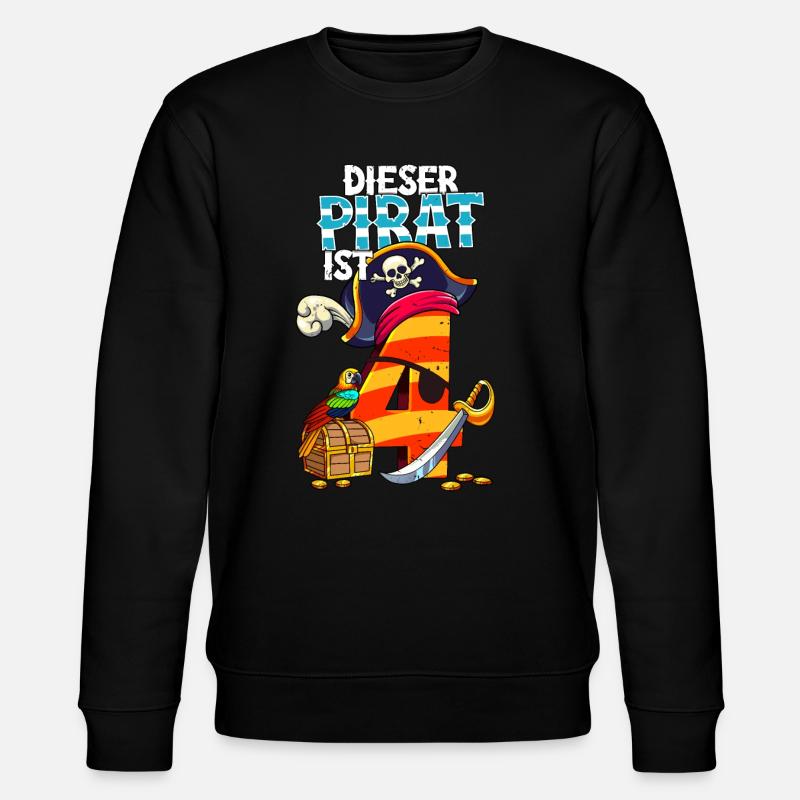 4e anniversaire Pirates - Sweat bio CHANGER Stanley/Stella Unisexe - noir