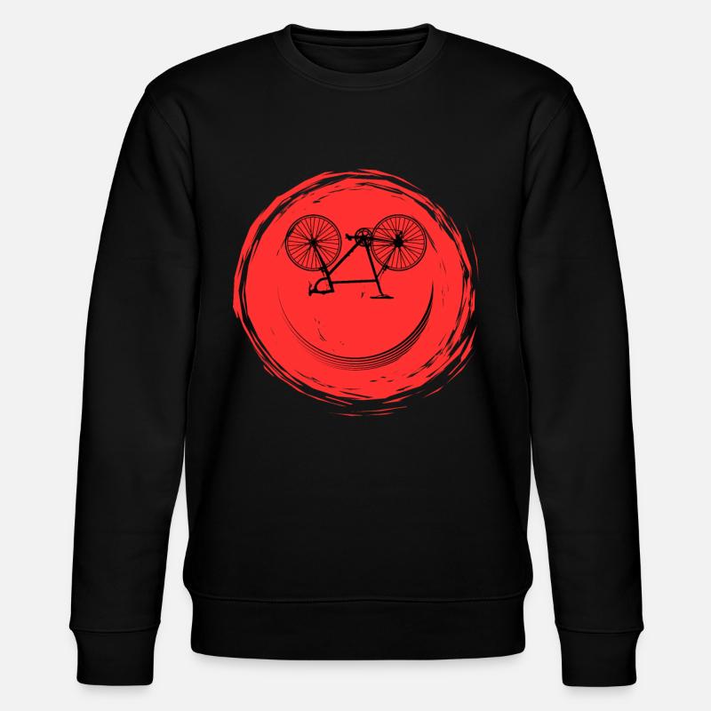 Bicycle Face - Stanley/Stella CHANGER Unisex Organic Sweatshirt - black