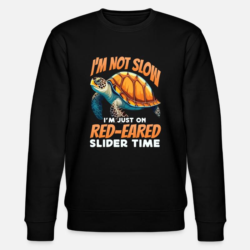 Red-eared turtle lovers - Stanley/Stella CHANGER Unisex Organic Sweatshirt - black