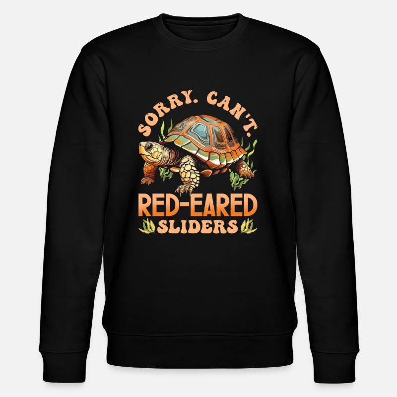 Red-eared turtle lovers - Stanley/Stella CHANGER Unisex Organic Sweatshirt - black