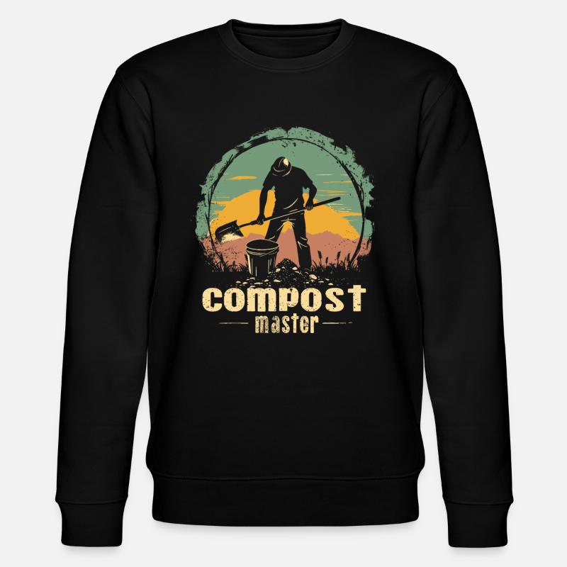 Compost alimentaire en permaculture - Sweat bio CHANGER Stanley/Stella Unisexe - noir