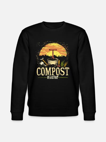 Permakultur Lebensmittel Compost - Stanley/Stella Unisex Bio-Sweatshirt CHANGER  - Schwarz