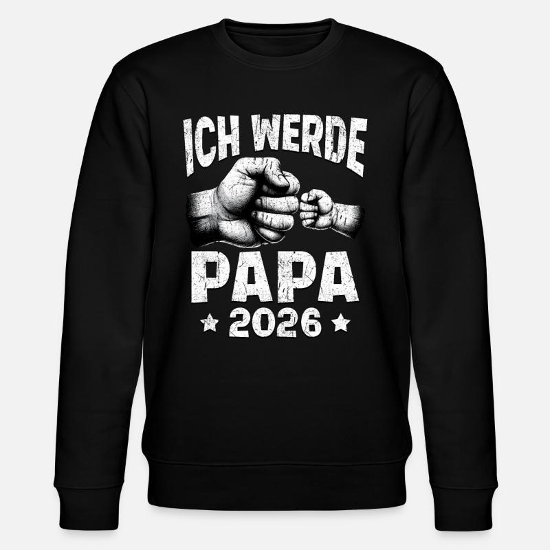Je serai papa en 2026 - Sweat bio CHANGER Stanley/Stella Unisexe - noir