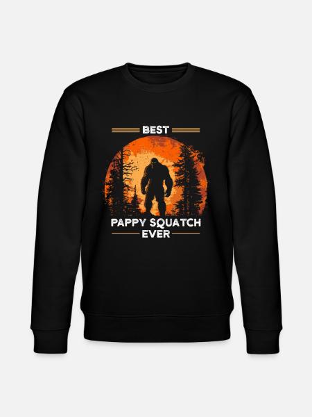 Best Pappy Squatch Ever - Stanley/Stella CHANGER Unisex Organic Sweatshirt - black