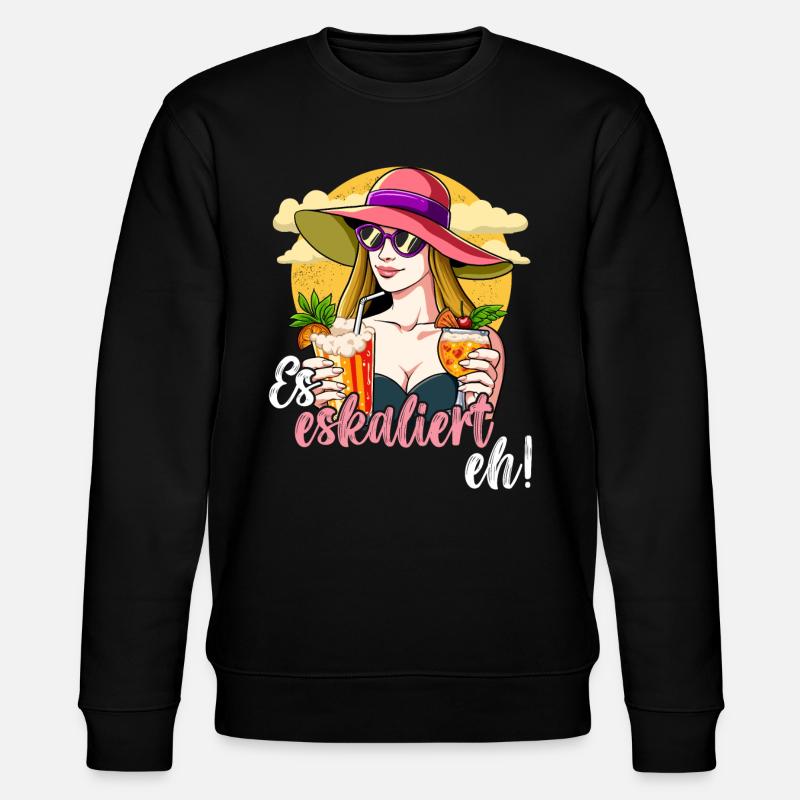 Es Eskaliert Eh - Stanley/Stella Unisex Bio-Sweatshirt CHANGER  - Schwarz