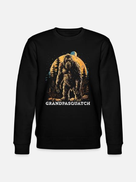 Grandpa Squatch - Stanley/Stella CHANGER Unisex Organic Sweatshirt - black
