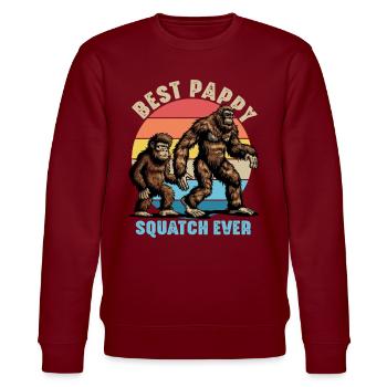 Meilleur Pappy Squatch de tous les temps - Sweat bio CHANGER Stanley/Stella Unisexe - bordeaux - Devant - Nik (191cm) & Marisol (170cm)