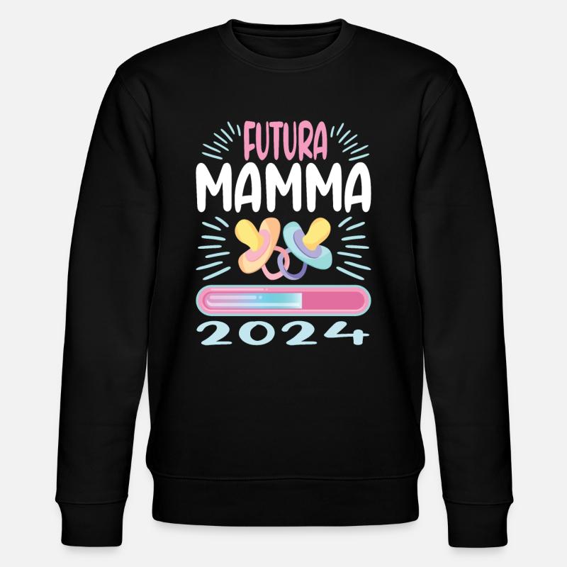 Super Mamma 2024 Loading - Stanley/Stella Unisex Bio-Sweatshirt CHANGER - Schwarz