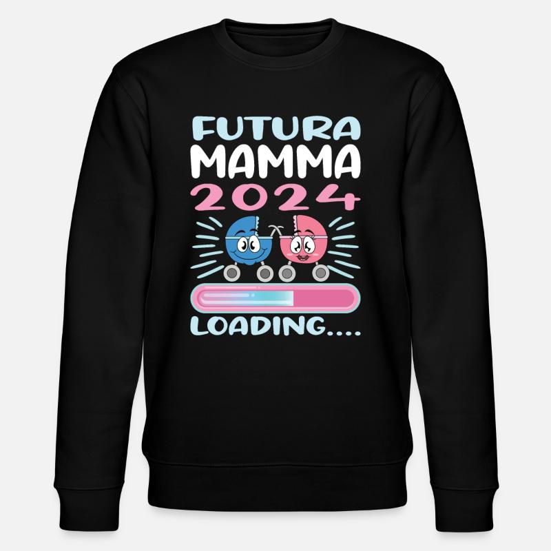 Super Mamma 2024 Loading - Stanley/Stella Unisex Bio-Sweatshirt CHANGER - Schwarz