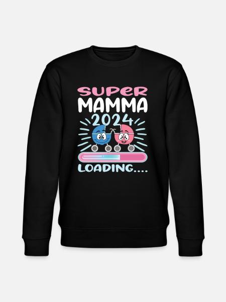 Super Mamma 2024 Loading - Stanley/Stella CHANGER Unisex Organic Sweatshirt - black