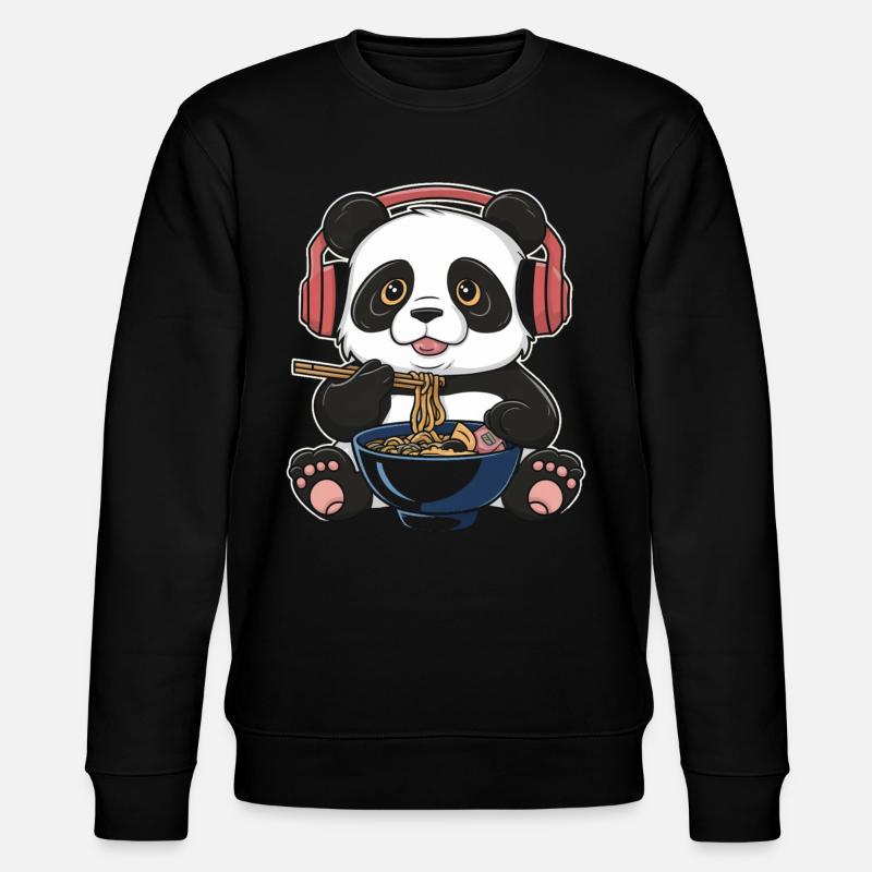 Panda Panda Ours Drôle - Sweat bio CHANGER Stanley/Stella Unisexe - noir