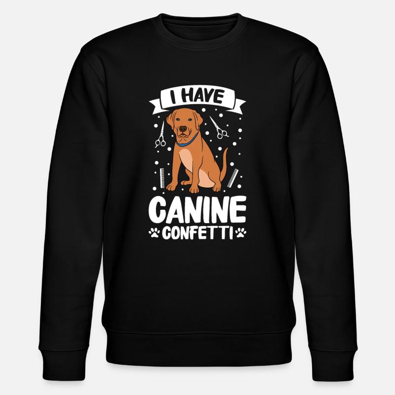 Hundefrisör und Hundepflege - Stanley/Stella Unisex Bio-Sweatshirt CHANGER  - Schwarz