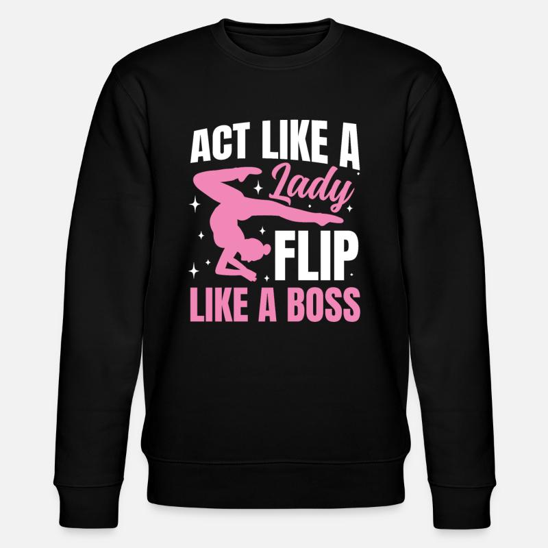 Act Like a Lady Flip - Stanley/Stella Unisex Bio-Sweatshirt CHANGER  - Schwarz