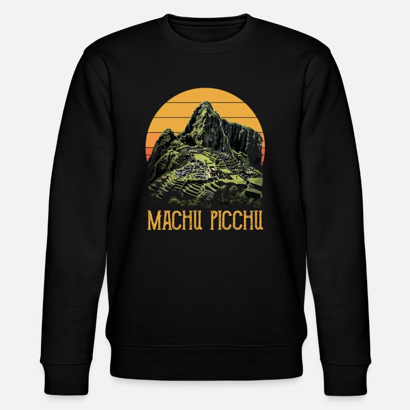 machu picchu, Peruvian machu picchu - Stanley/Stella Unisex Bio-Sweatshirt CHANGER  - Schwarz