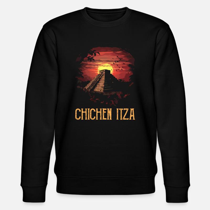 chichen itza mexico - Stanley/Stella Unisex Bio-Sweatshirt CHANGER  - Schwarz