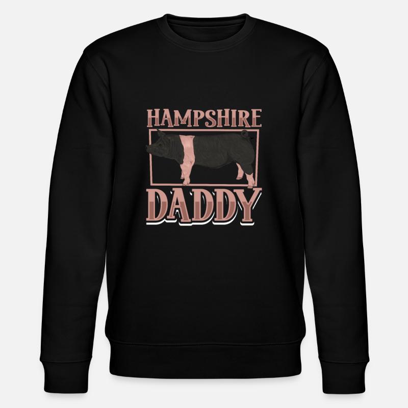 Papa cochon du Hampshire - Sweat bio CHANGER Stanley/Stella Unisexe - noir
