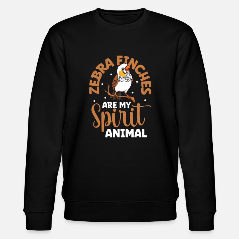 Animal préféré - Pinson zébré - Sweat bio CHANGER Stanley/Stella Unisexe - noir