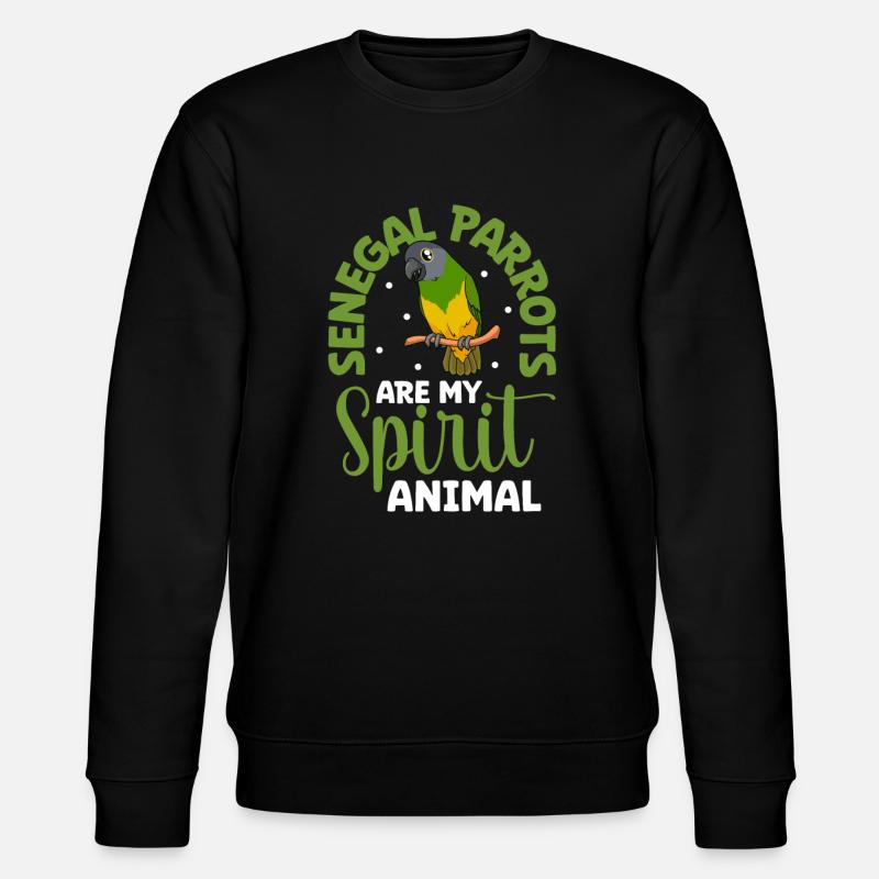 Animal préféré - Perroquet du Sénégal - Sweat bio CHANGER Stanley/Stella Unisexe - noir