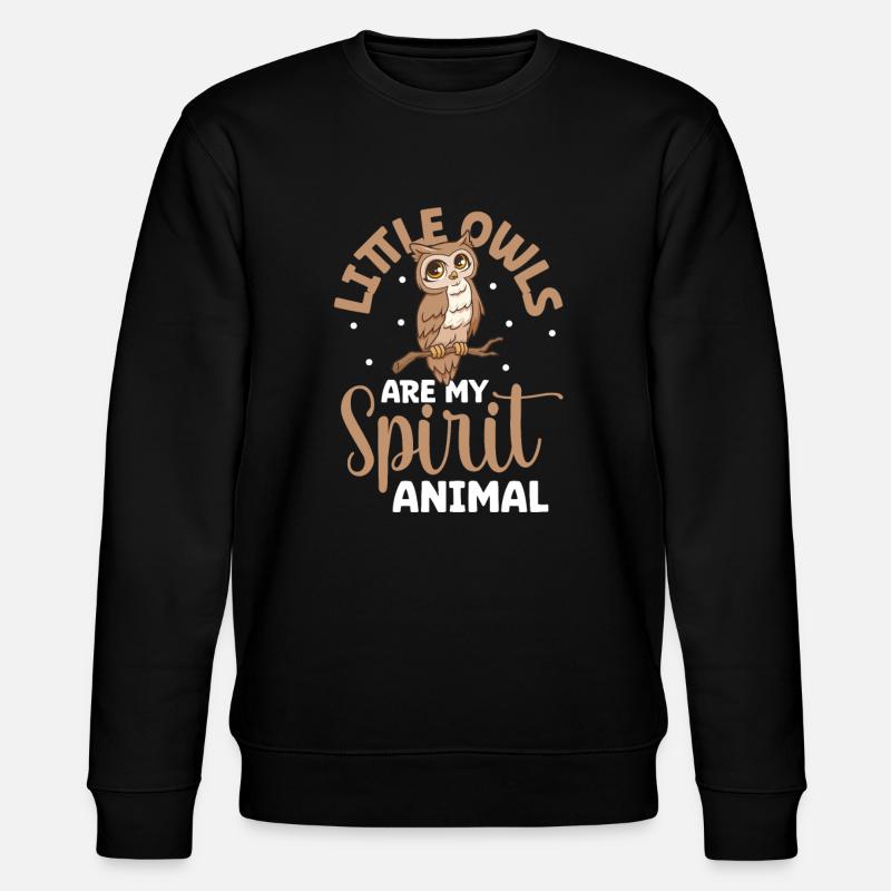 Animal préféré - La chouette chevêche - Sweat bio CHANGER Stanley/Stella Unisexe - noir