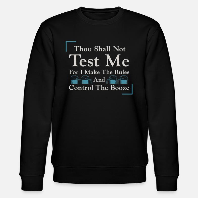 Bartender Mixologist Thou Shall - Stanley/Stella Unisex Bio-Sweatshirt CHANGER  - Schwarz