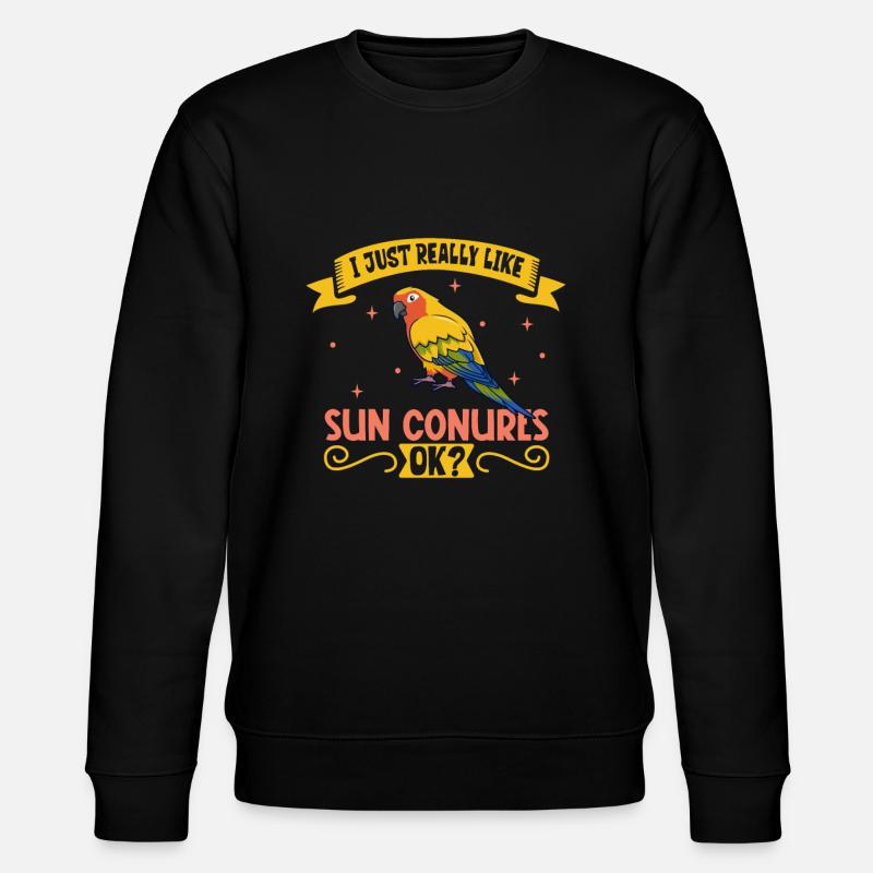 J’adore ma perruche soleil - Sweat bio CHANGER Stanley/Stella Unisexe - noir