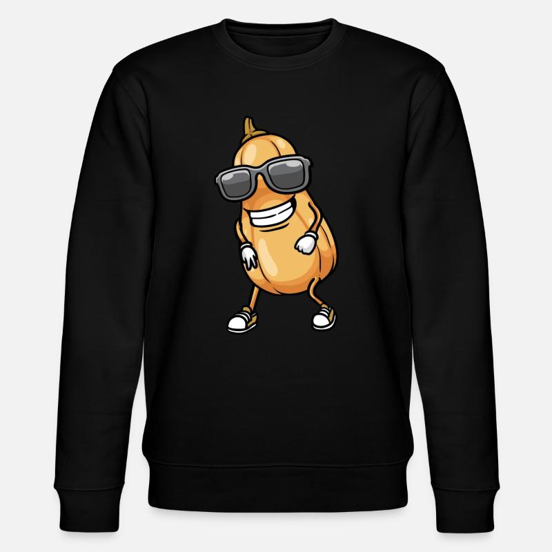 Butternut Citrouille Dansant Légumes végétaliens - Sweat bio CHANGER Stanley/Stella Unisexe - noir