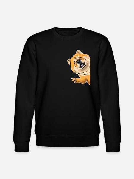 Chow-chow-hund Von Der Seite - Stanley/Stella Unisex Bio-Sweatshirt CHANGER  - Schwarz