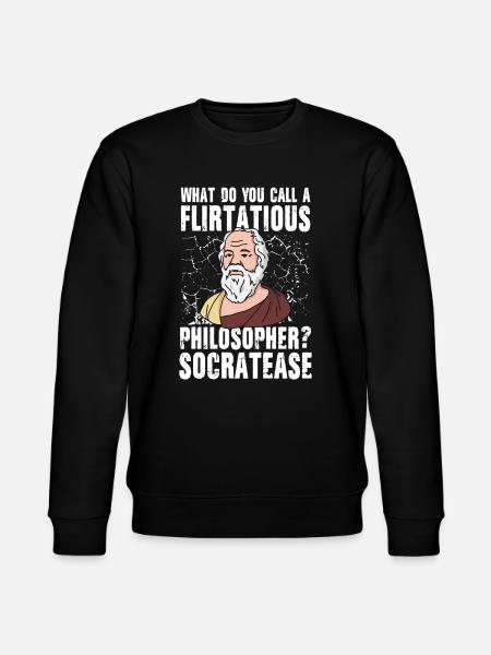 Flirtatious Philosopher Socratease - Stanley/Stella Unisex Bio-Sweatshirt CHANGER - Schwarz