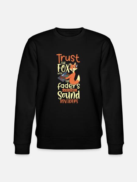 Fuchs am Mischpult - Tontechniker - Stanley/Stella Unisex Bio-Sweatshirt CHANGER  - Schwarz