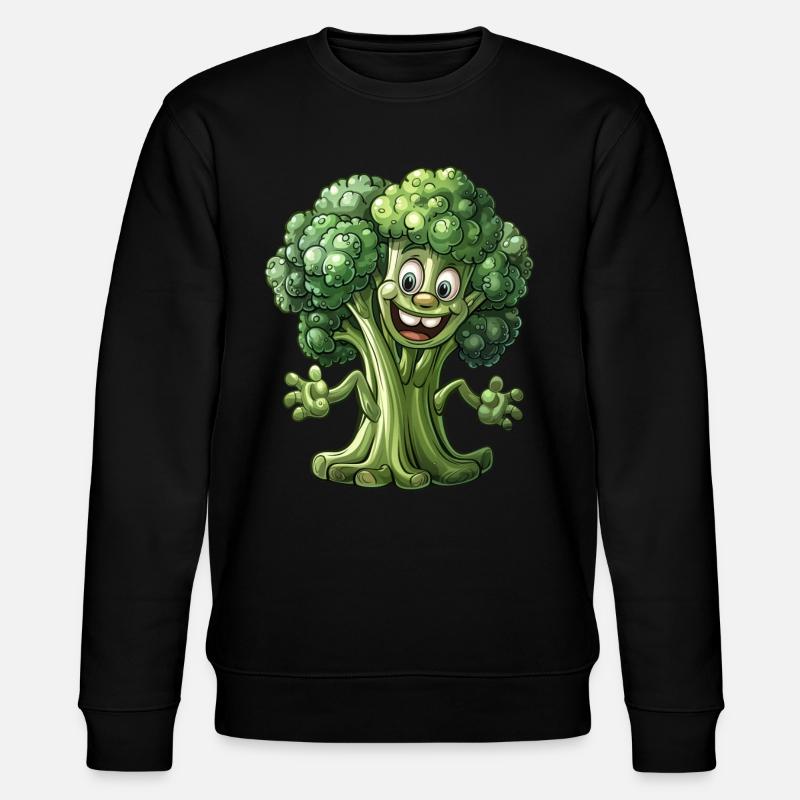 Brocoli végétalien - Sweat bio CHANGER Stanley/Stella Unisexe - noir