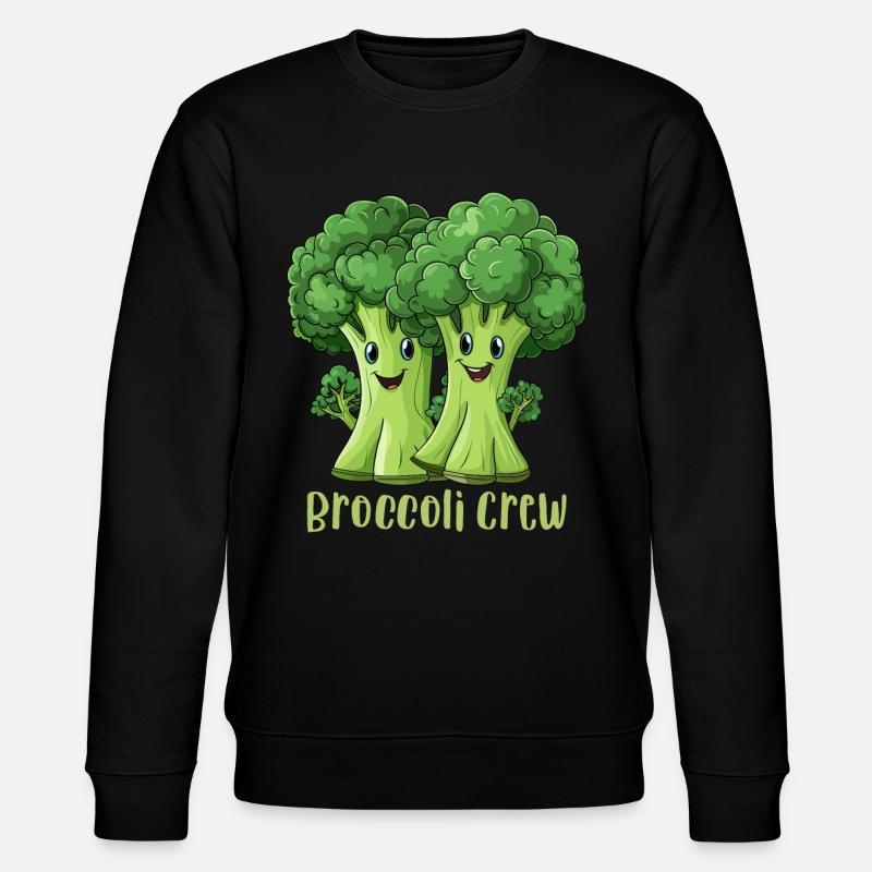 Équipage de brocoli - Sweat bio CHANGER Stanley/Stella Unisexe - noir