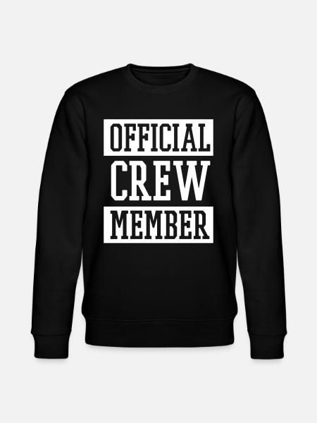 OFFICIAL CREW MEMBER - Stanley/Stella CHANGER Unisex Organic Sweatshirt - black