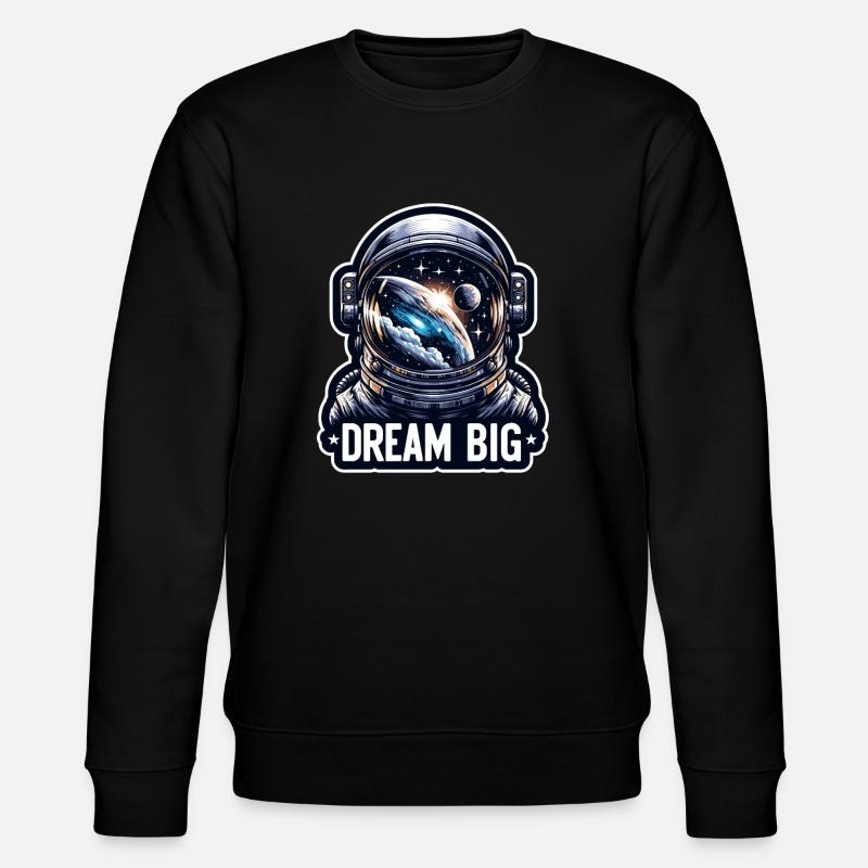 Rêver grand - Illustration d’astronaute - Sweat bio CHANGER Stanley/Stella Unisexe - noir