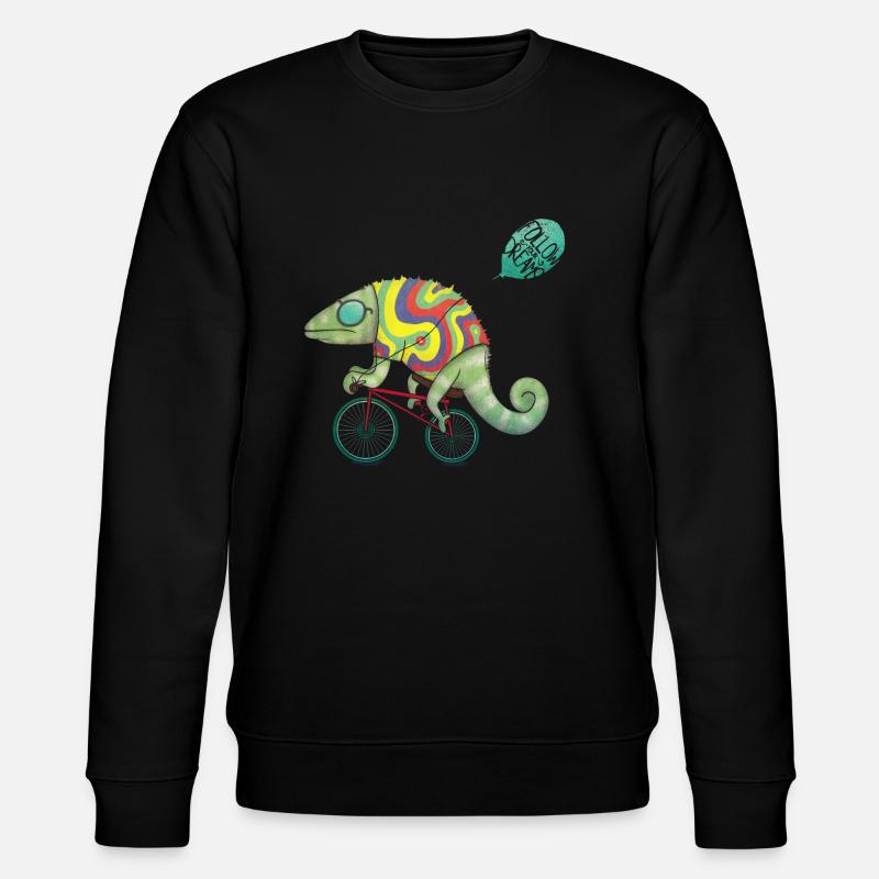 Fast lizard - Stanley/Stella CHANGER Unisex Organic Sweatshirt - black